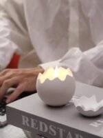 A high-end fragrance in a creative eggshell shape