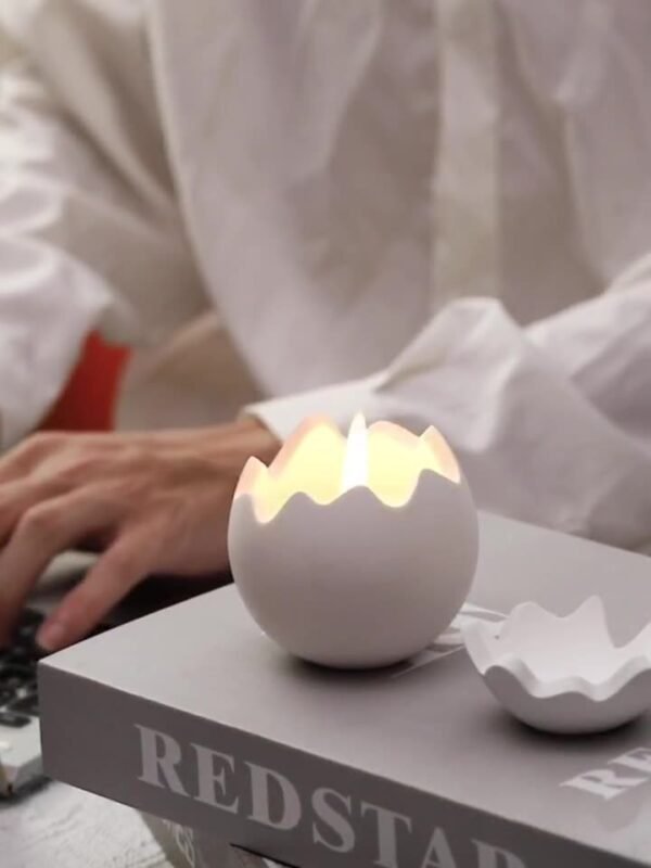 A high-end fragrance in a creative eggshell shape