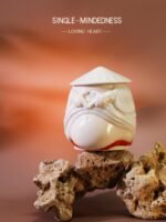 Macaron ceramic mug scented candle