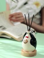 Panda fireless ceramic ornaments aromatherapy