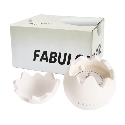 A high-end fragrance in a creative eggshell shape