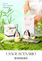 Panda fireless ceramic ornaments aromatherapy