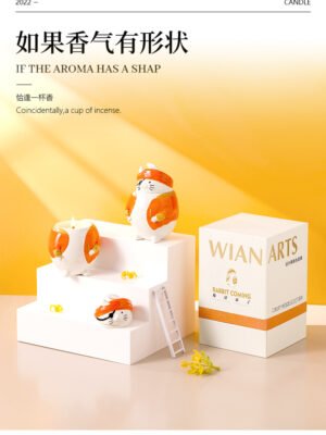 Creative almond scented candle