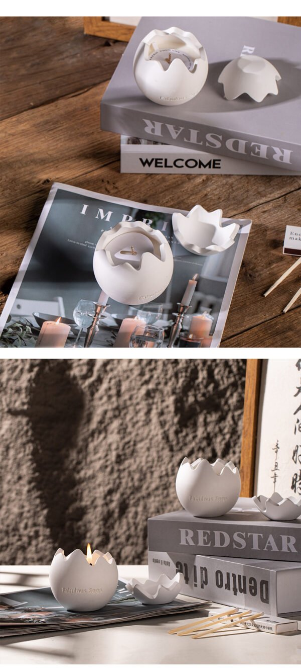 A high-end fragrance in a creative eggshell shape
